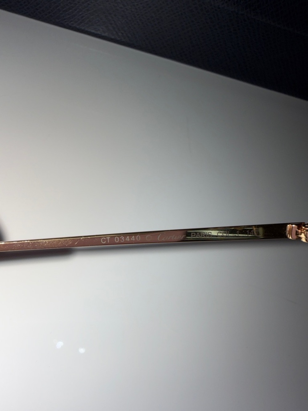 Cartier Gold Rimless glasses - Picture 2 of 5